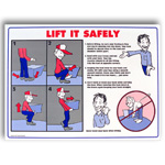 Prinzing Back Lift Safety Poster (18" H X 24" W)