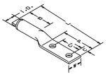 3M(TM) Scotchlok(TM) 40160 Copper/Aluminum Two Hole Lug, Green, 400 kcmil, 10 per case