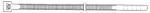 3M(TM) Standard Cable Tie 06252, Natural, 15 in, 500 per bag