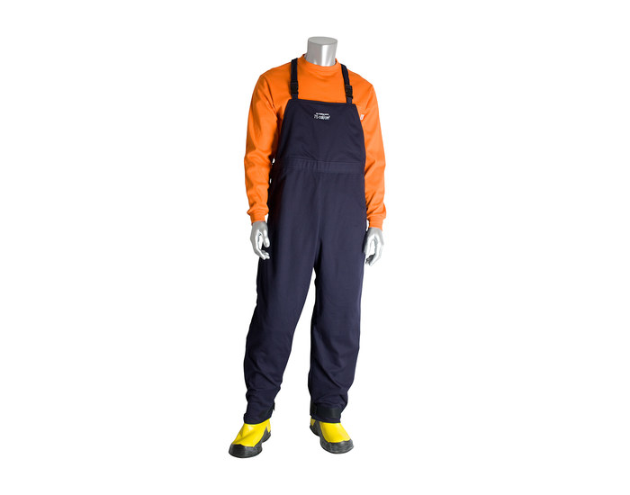 Picture of PIP 9100-75001 Blue Medium Ultrasoft Fire-Resistant Overalls (Main product image)