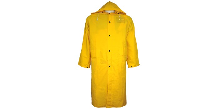Picture of Global Glove RCB89 Yellow XL Polyester/PVC Rain Coat (Main product image)