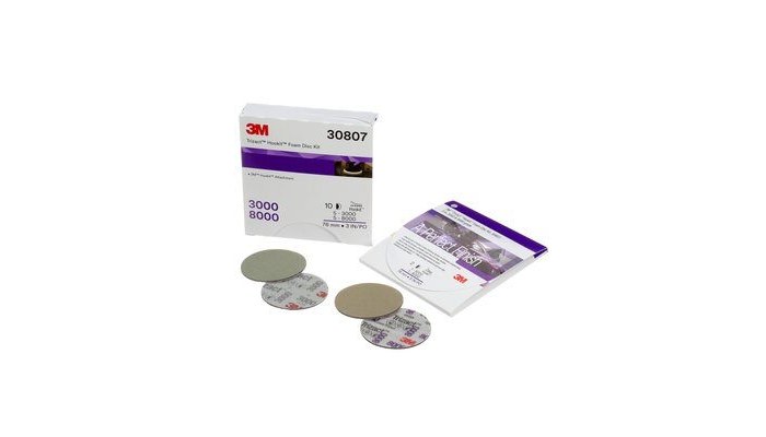 3M Trizact, Hookit 30807 Foam Disc Kit, 3 in Dia | RSHughes.com