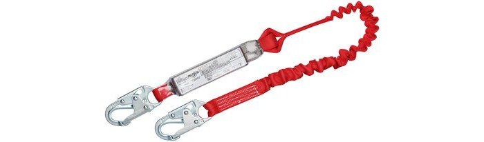 Picture of Protecta PRO Pack Red Polyester Webbing Shock-Absorbing Lanyard (Main product image)