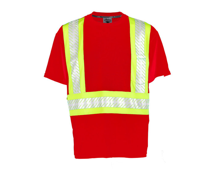 Picture of ML Kishigo EV Series B203 Red Microfiber Polyester High Visibility Shirt (Main product image)
