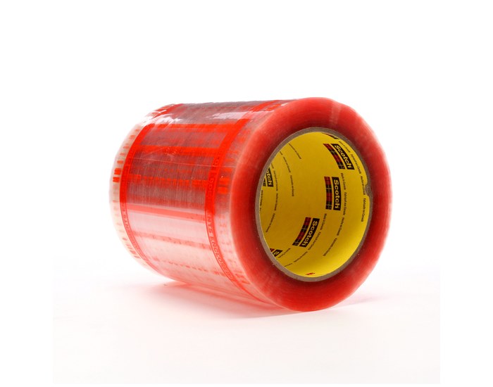 Picture of 3M Scotch 8240 Clear on Orange Polypropylene 06947 Label Protective Pouch Tape Roll (Main product image)