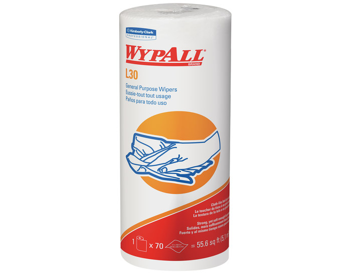Picture of Kimberly-Clark 05843 Wypall L30 White DRC Wiper (Main product image)