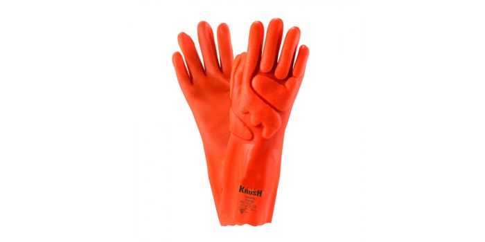 Picture of West Chester Protective Gear HVO1015 Orange 2XL PVC Chemical-Resistant Glove (Main product image)