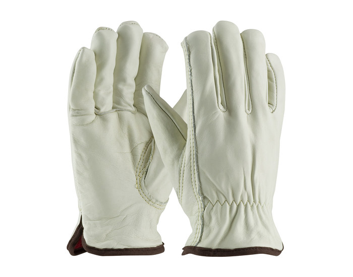 Picture of PIP 77-268 Natural Small Grain Cowhide Leather Driver's Gloves (Main product image)