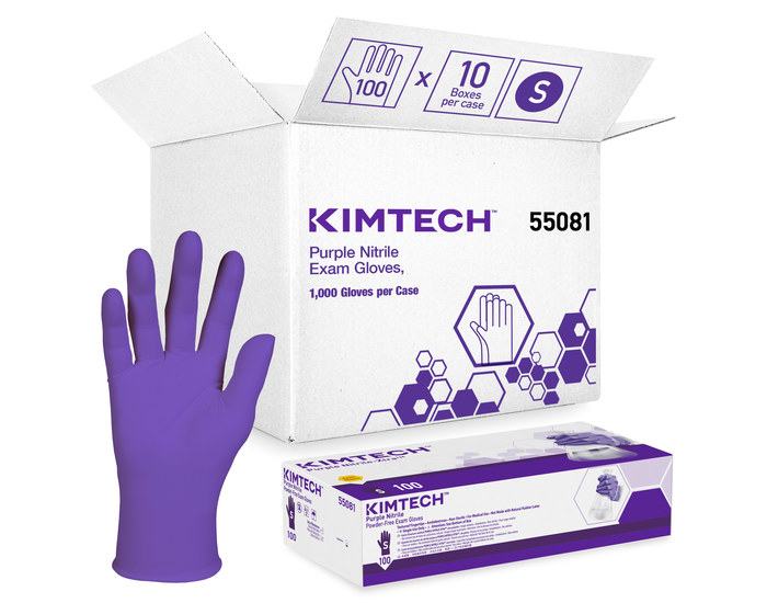 Picture of Kimtech Purple Small Nitrile Disposable Gloves (Main product image)
