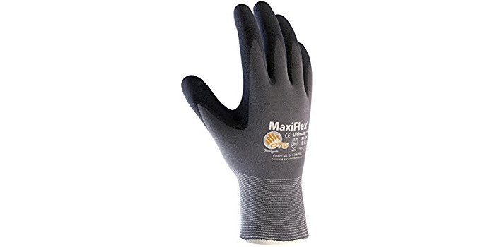 Picture of PIP MaxiFlex Ultimate 34-874T Grey/Black Medium Nylon Full Fingered Work Gloves (Main product image)