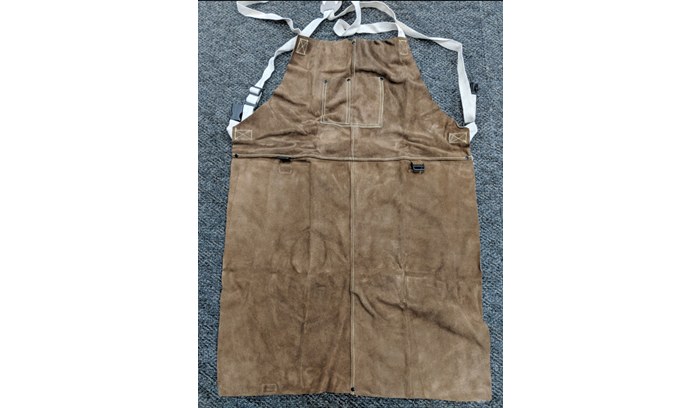 Picture of Chicago Protective Apparel Rust/Brown Leather Heat-Resistant Apron (Main product image)