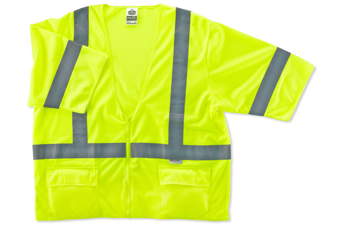 Picture of Ergodyne Glowear 8325 High-Visibility Lime Small/Medium Polyester Solid High-Visibility Vest (Main product image)