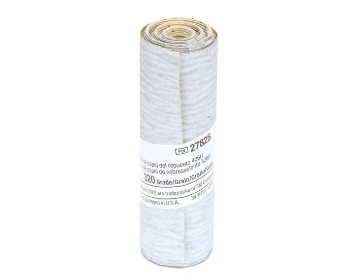 Gray Silicon Carbide Pack of 1 Paper 4-1/2 x 10 yds Length 220 Grit 3M Stikit Vibrator Sander Roll 426U