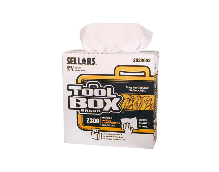 Picture of Sellars 2020002 Toolbox Z300 White DRC Wipe (Main product image)