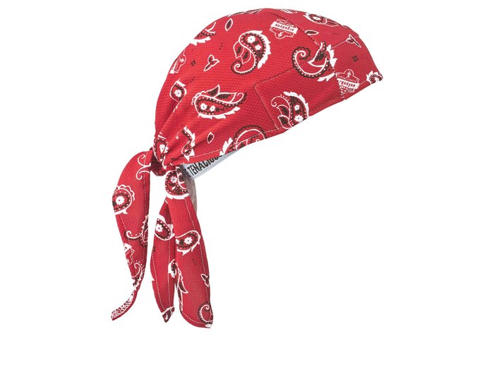 Picture of Ergodyne Chill-Its 6615 Red Hi Cool/Terry Cloth Bandana (Main product image)