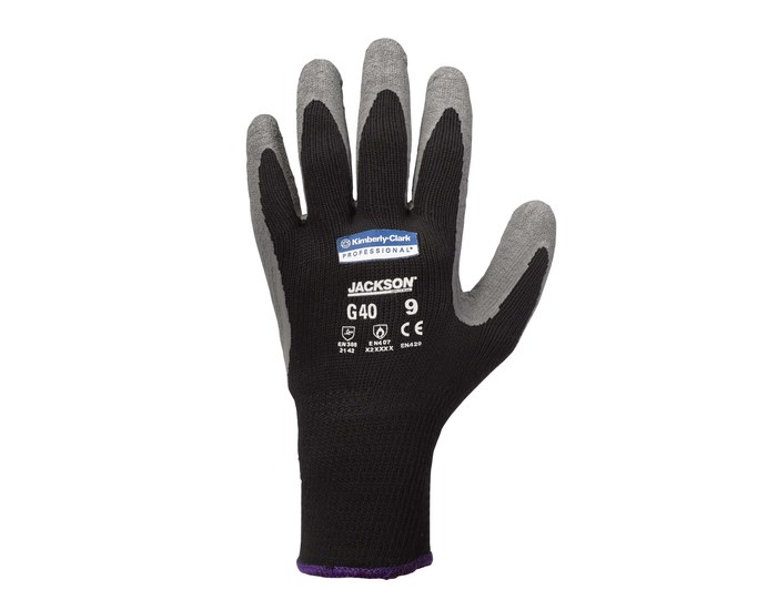Picture of Kimberly-Clark KleenGuard G40 Gray 9 Latex Nylon Working Gloves (Main product image)