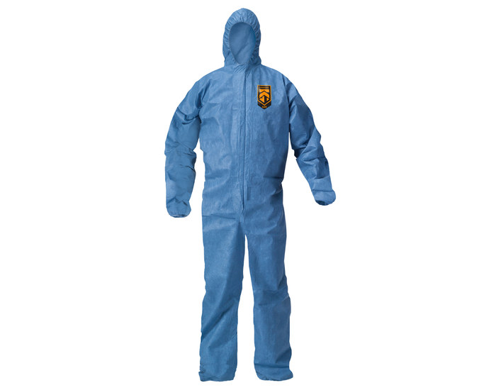Picture of Kimberly-Clark Kleenguard A20 Blue Large Microforce Disposable General Purpose Coveralls (Main product image)