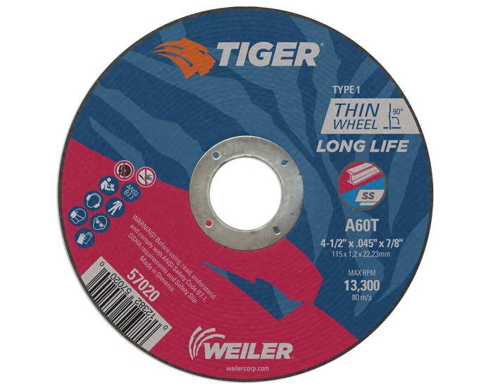 Picture of Weiler Tiger AO Cutting Wheel 57020 (Main product image)