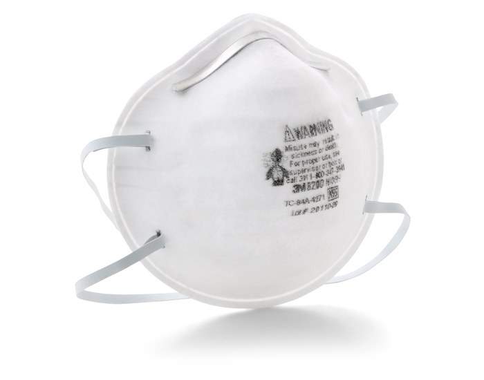 Picture of 3M 8200 White Standard N95 Molded Cup Particulate Respirator (Main product image)