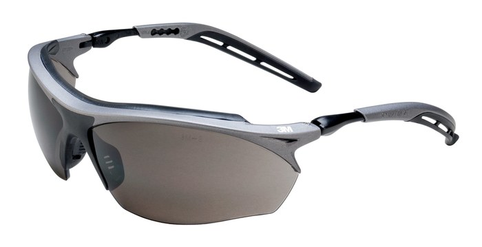 Picture of 3M Maxim 14247-00000-20 Gray Black/Metallic Gray Polycarbonate Standard Safety Glasses (Main product image)