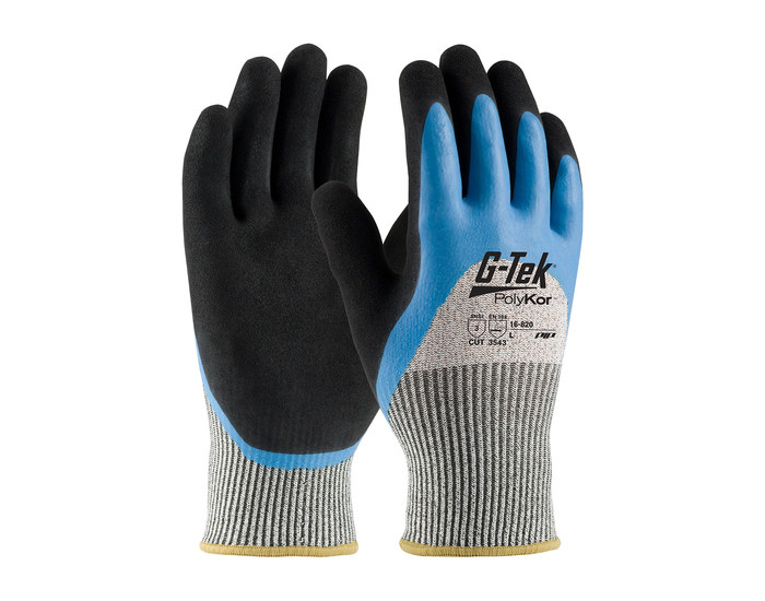 Picture of PIP G-Tek PolyKor 16-820 Black/White XL HPPE Cut-Resistant Gloves (Main product image)