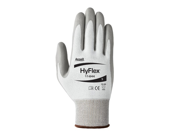 Picture of Ansell Hyflex 11-644 Gray 5 Knit Full Fingered Work & General Purpose Gloves (Product image)