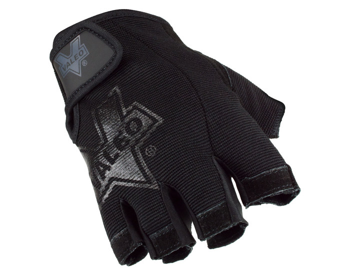 Picture of Valeo V330 Black Large Split Cowhide Leather Fingerless Work Gloves (Main product image)
