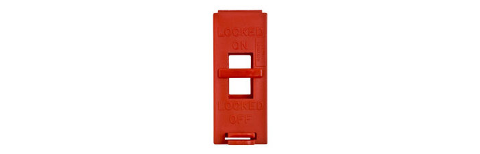Picture of Brady Red Polypropylene Wall Switch Lockout (Main product image)