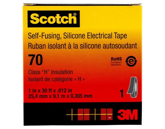 3M Scotch 70 57261 Insulating Tape, Gray, 1 in | RSHughes.com