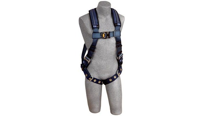 Picture of DBI-SALA ExoFit Blue Small Vest-Style Shoulder, Back, Leg Padding Body Harness (Main product image)