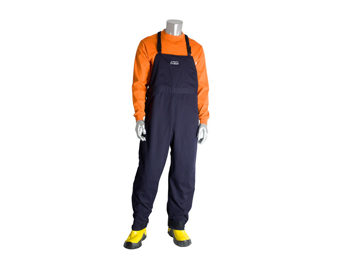 Picture of PIP 9100-21731 Blue Large Ultrasoft Fire-Resistant Overalls (Main product image)