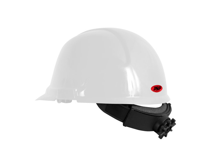 Picture of JSP Comfort Plus 280-ML5151 White High Density Polyethylene Short Brim Hard Hat (Main product image)