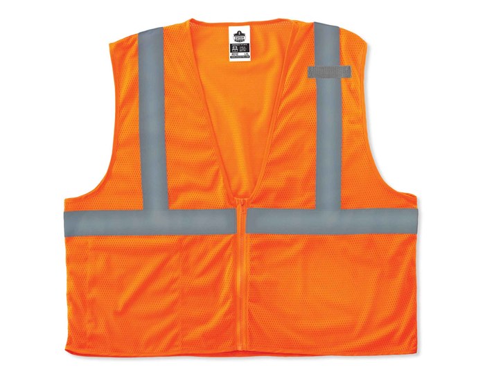Picture of Ergodyne Glowear 8210Z High-Visibility Orange 2XL/3XL Polyester Mesh High-Visibility Vest (Main product image)