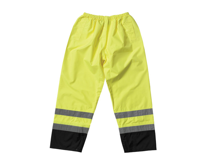 Picture of PIP 318-1757YEL Black/High-Visibility Lime Large Polyester High-Visibility Pants (Main product image)