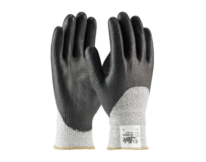 Picture of PIP G-Tek 19-D655 Black/Gray Medium Dyneema/Lycra/Nylon Cut-Resistant Gloves (Main product image)