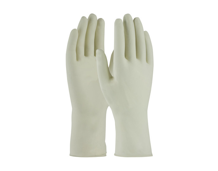 Picture of PIP 100-3201 Tan 9 Latex Powdered Disposable Gloves (Main product image)