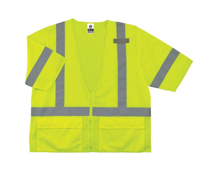 Picture of Ergodyne Glowear 8320Z High-Visibility Lime Large/XL Polyester Mesh High-Visibility Vest (Main product image)