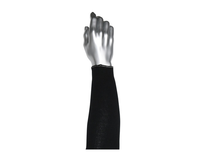 Picture of PIP Kut-Gard PolyKor 15-21PRIBPS Black Filament Polyester Cut-Resistant Arm Sleeve (Main product image)