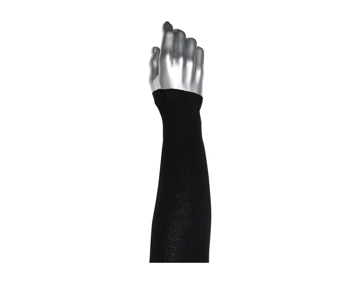 Picture of PIP Kut-Gard PolyKor 15-21PRIBPS-ET Black Filament Polyester Cut-Resistant Arm Sleeve (Main product image)