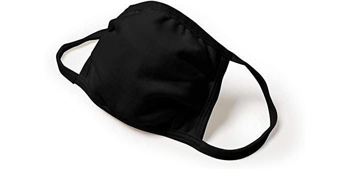 Picture of Hanes Black Universal Face Mask (Main product image)