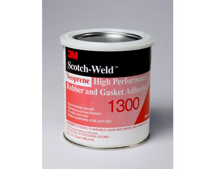 3M Scotch Grip Rubber & Gasket Adhesive 1300, Yellow - 5 oz tube