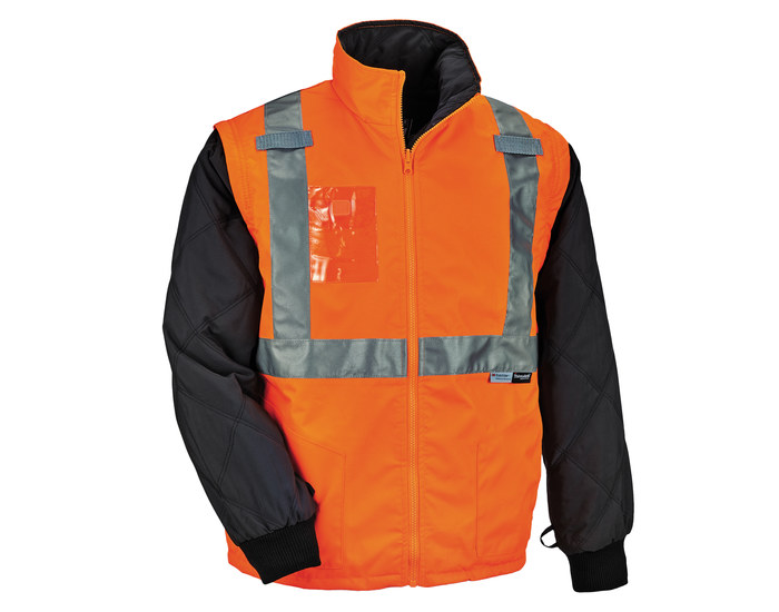 Picture of Ergodyne GloWear 8287 Orange Medium Polyester Cold Condition Jacket (Main product image)