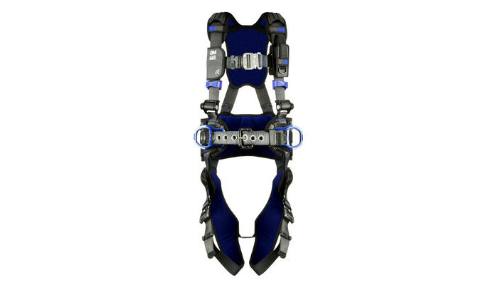 Picture of DBI-SALA ExoFit X300 1113121 Gray Small Construction-Style Back, Hip, Leg Padding Body Harness (Main product image)