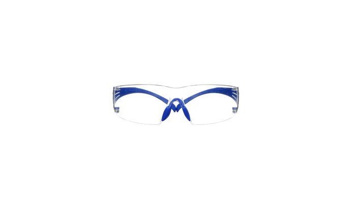 Picture of 3M SecureFit 300 SF301SGAF-BLU Clear Blue Standard Safety Glasses (Main product image)