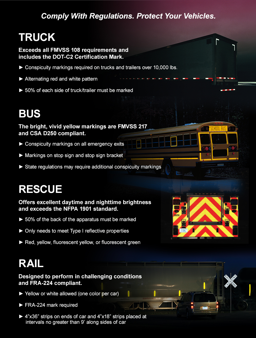 Comply With Regulations. Protect Your Vehicles.