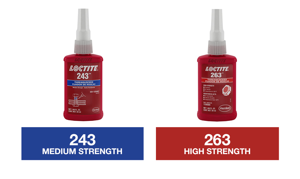 Loctite® 243 & 263 Threadlockers