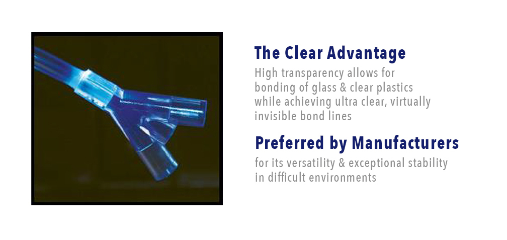 The advantages to using Loctite light curing adhesives is clear