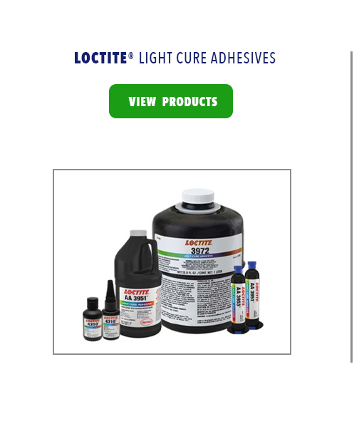 Light curing adhesives - View Products