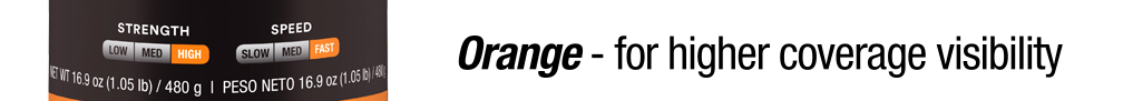 Orange - for higher coverage visibility
