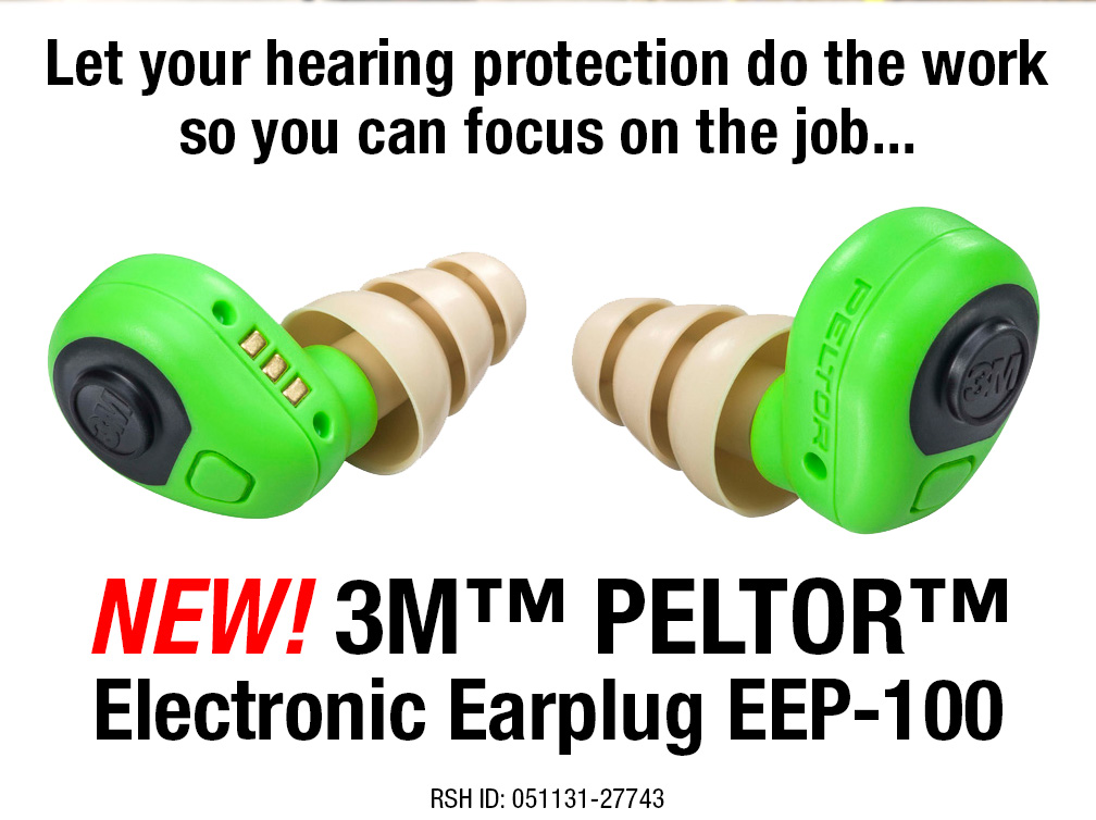 3M Peltor EEP-100 Electronic Earplug 27743, In-Ear, Green